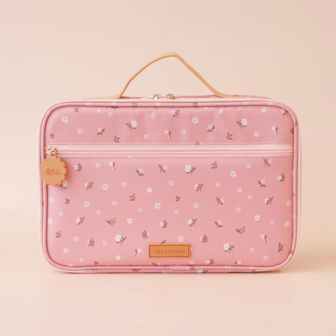 Fox & Fallow | Lunch Bag, Dusty Roses (Large)