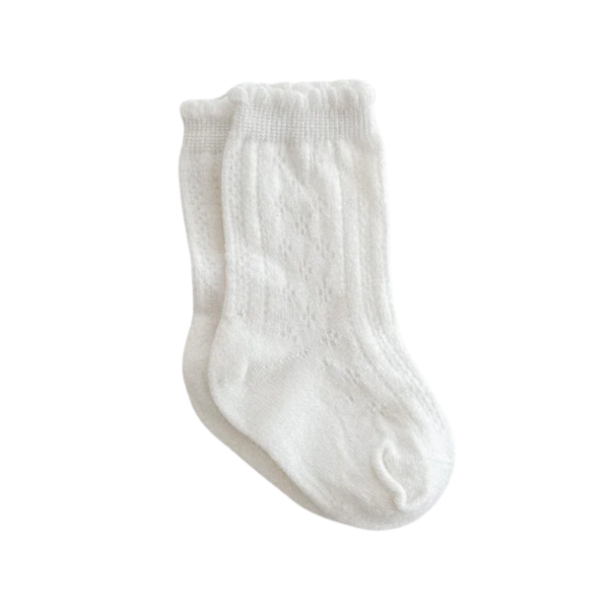 Ziggy Lou | Socks, White Lace Top