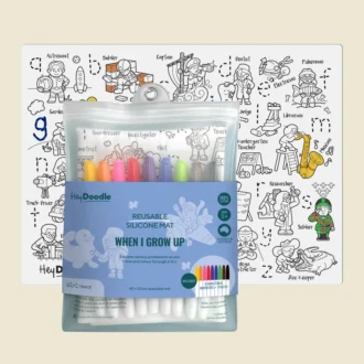 HeyDoodle | Reusable Colouring Mat, When I Grow Up (Large)