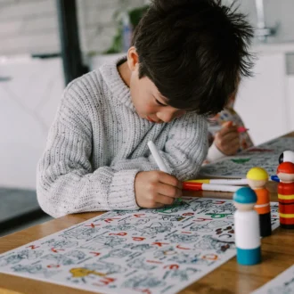 HeyDoodle | Reusable Colouring Mat, When I Grow Up (Large)