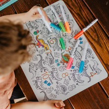 HeyDoodle | Reusable Colouring Mat, DinoRoar (Large)