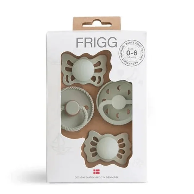 FRIGG | Baby's First Pacifier 4-pack, Sage