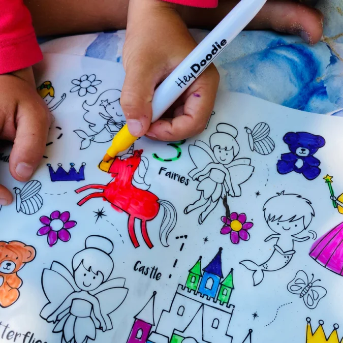 HeyDoodle | Reusable Colouring Mat, Sugar & Spice (Large) - Image 3