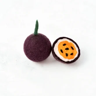 Tara Treasures | Felt Play Food, Passion Fruit (2pc)