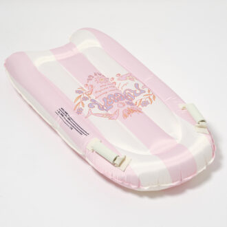 SUNNYLiFE | Kids Surf Mat, Dolphin Surf Co Pink Stripe