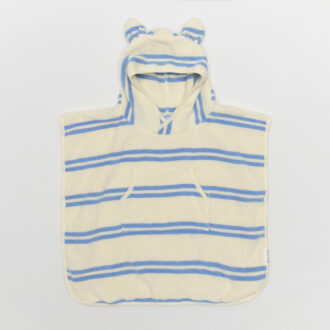 SUNNYLiFE | Kids Character Hooded Towel, Sammy the Seagull Blue Stripe