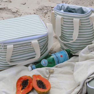 SUNNYLiFE | Light Cooler Bag, Sea Sage Stripe