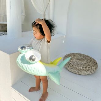 SUNNYLiFE | Kids Tube Pool Ring, Salty the Shark