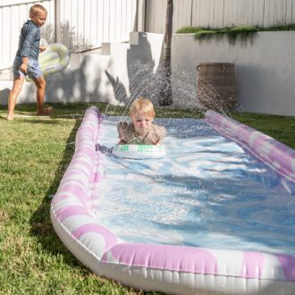 SUNNYLiFE | Slip, Slide and Body Board Set, Poolside Sorbet Wave