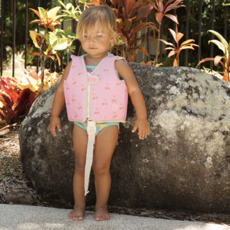 SUNNYLiFE | Kids Swim Vest, Cotton Candy Cherry