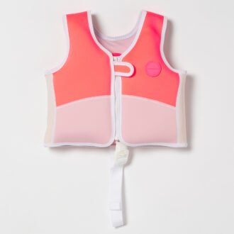 SUNNYLiFE | Melody the Mermaid Swim Vest, Neon Strawberry